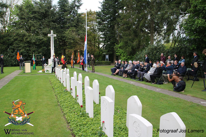 Herdenkingsceremonie Brits militair Ereveld Vredehof