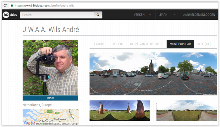 klik op image en ga naar 360Cities André Wils