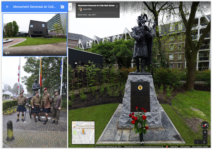 Monument 15th Scottish Division op het Vrijheidspark