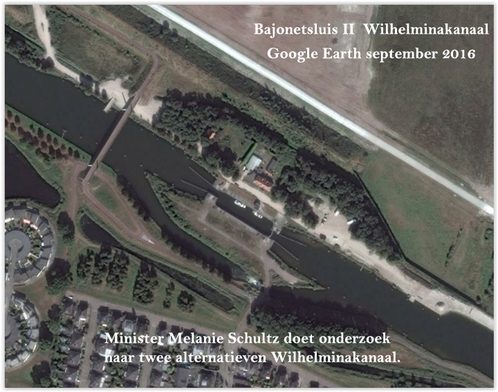 Google Earth Bajonetsluis II Wilhelminakanaal