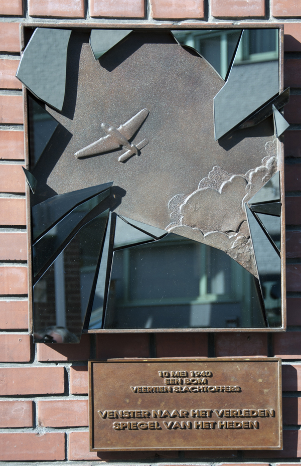 Plaquette 10 mei 1940 Noordstraat