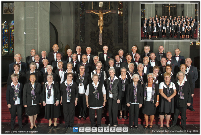 klik op foto en ga naar inzoom-foto Parochieel Kerkkoor Goirke 19 augustus 2012