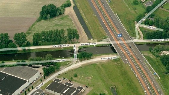 Luchtfoto van Bing maps Houtense