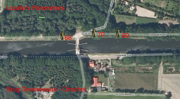 Brug Groenewoud locatie's