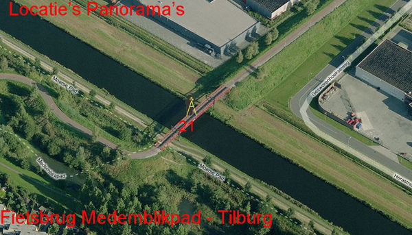Fietsbrug medemblikpad locatie's