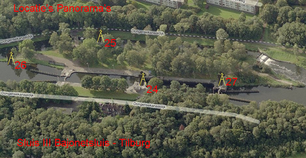 Sluis III Bajonetsluis locatie's