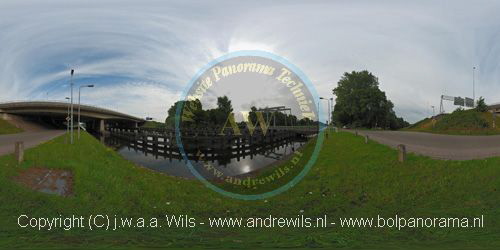 053 Trappistenbrug achter brug A58 - Wilhelminakanaal - Tilburg