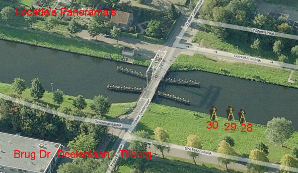 Brug Dr. Deelenlaan locatie's