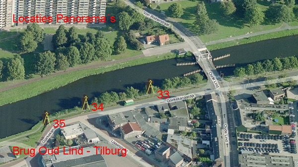 Brug Oud Lind locaties