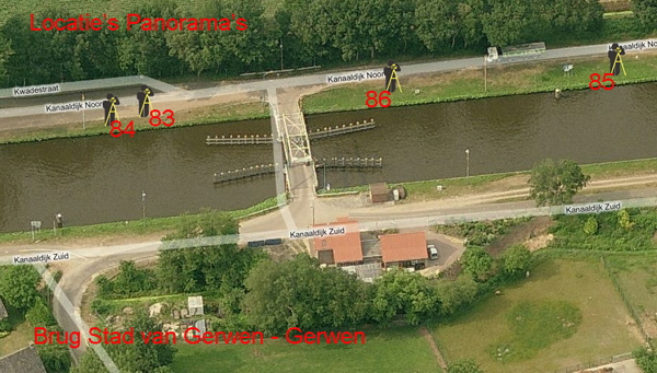Brug Stad van Gerwen locatie's