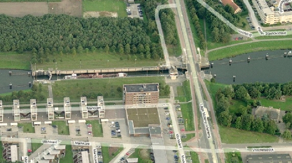 Luchtfoto Bing maps Marksluis