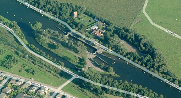 Luchtfot Bing maps Sluis II